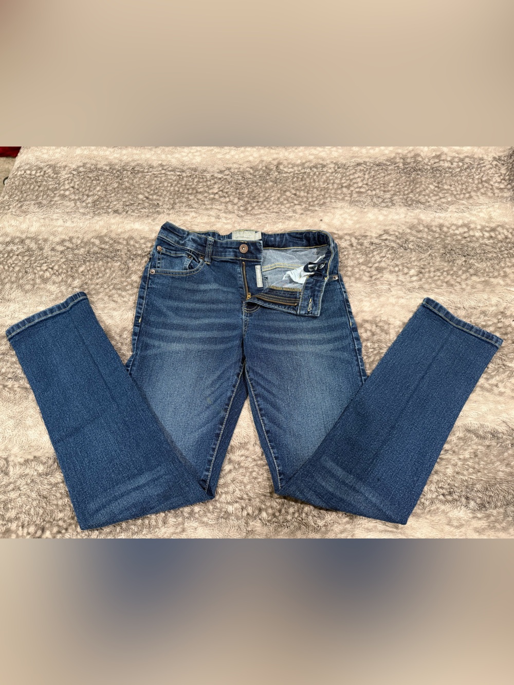 Lucky Brand Kids (BOYS) Dark Blue Straight Leg Jeans